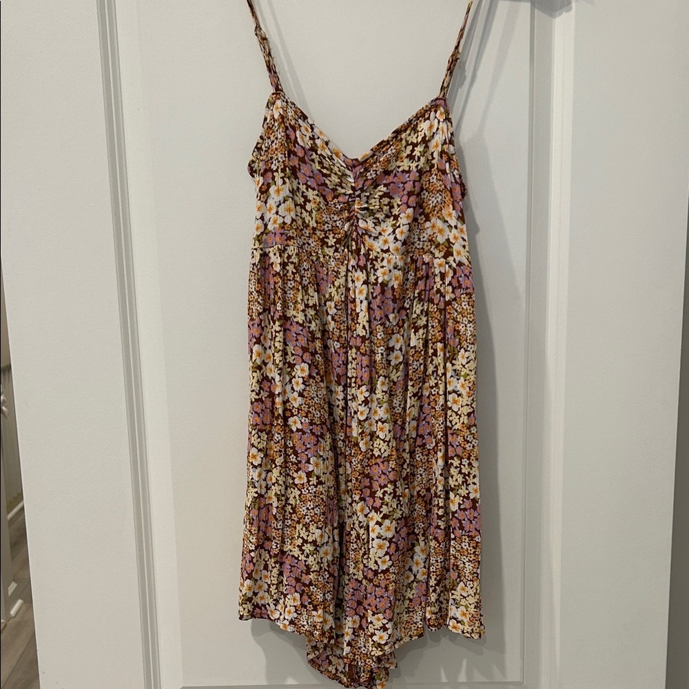Billabong Floral Shorts Jumper - Purple and Yellow
